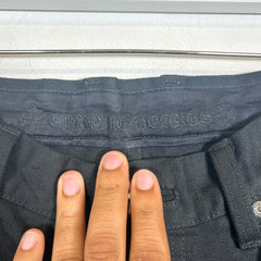 Chrome Hearts Black Raw Denim Jeans Size 30