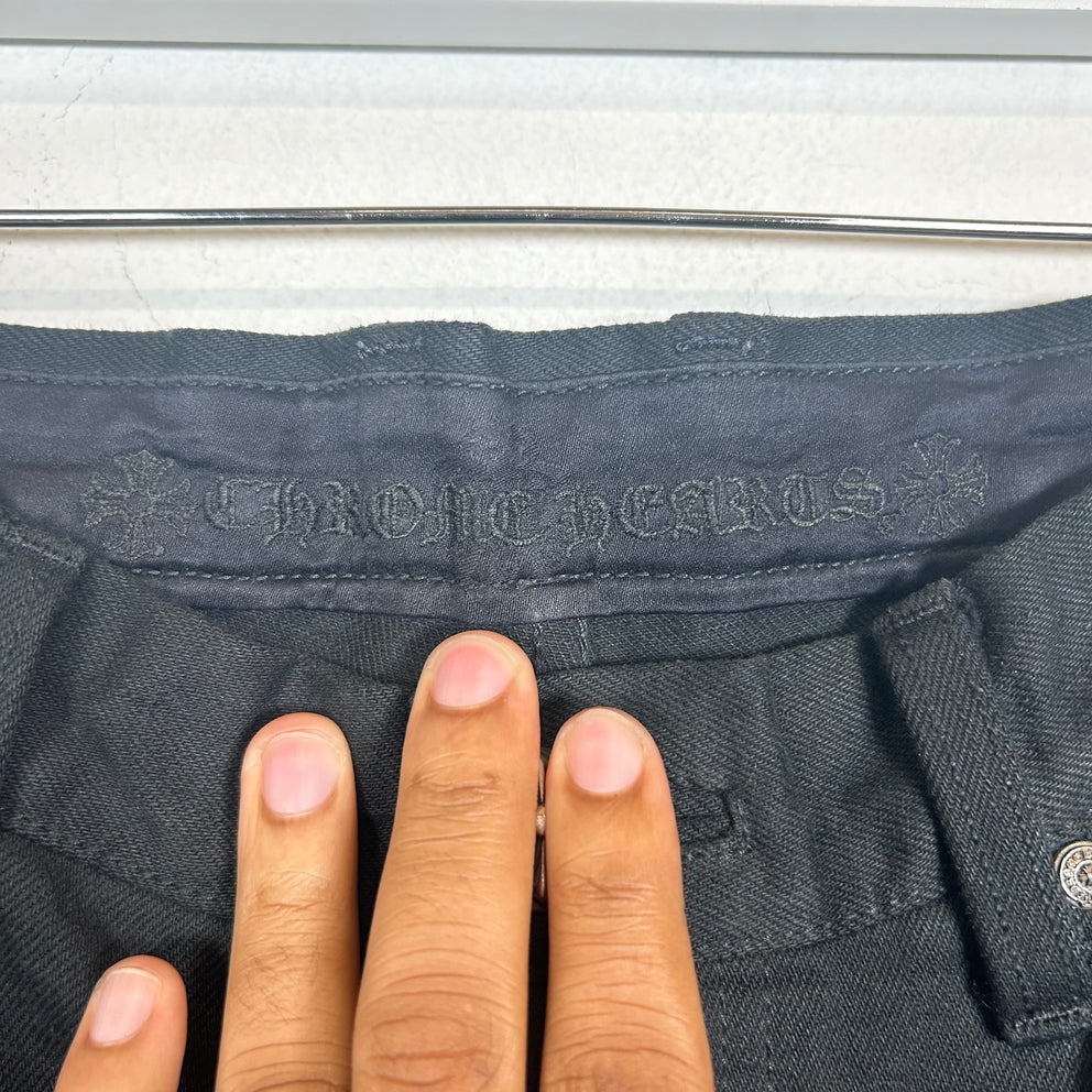 Chrome Hearts Black Raw Denim Jeans Size 30