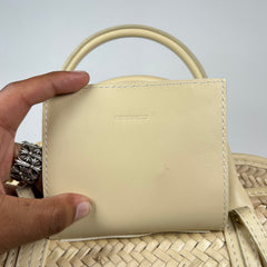 Jacquemus Ivory Small Le Petit Panier Soli Basket Bag