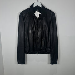 Gucci Leather Bomber Jacket Size 46