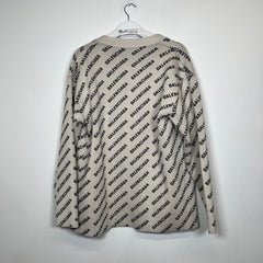 Balenciaga Jacquard Logo Cardigan