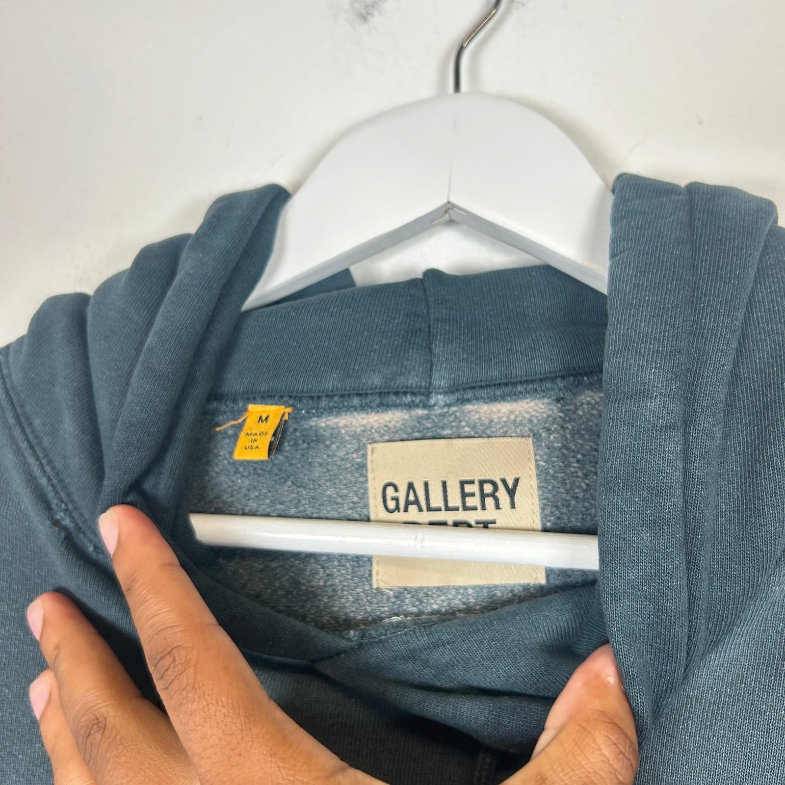 Gallery Dept Navy Reversible French Logo Hoodie Size M