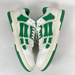 Amiri White/Green Skel Low-Top Sneaker Size 43