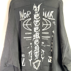Vetements J'Adore Hardcore Patchwork Hoodie