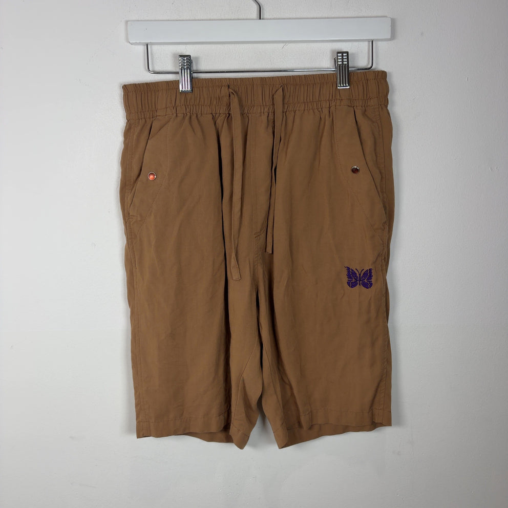 Needles Studded Butterfly Logo Shorts