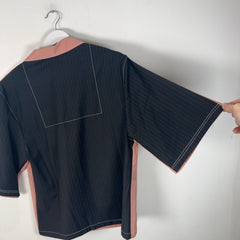 Pyer Moss Hybrid Cropped Camp Shirt