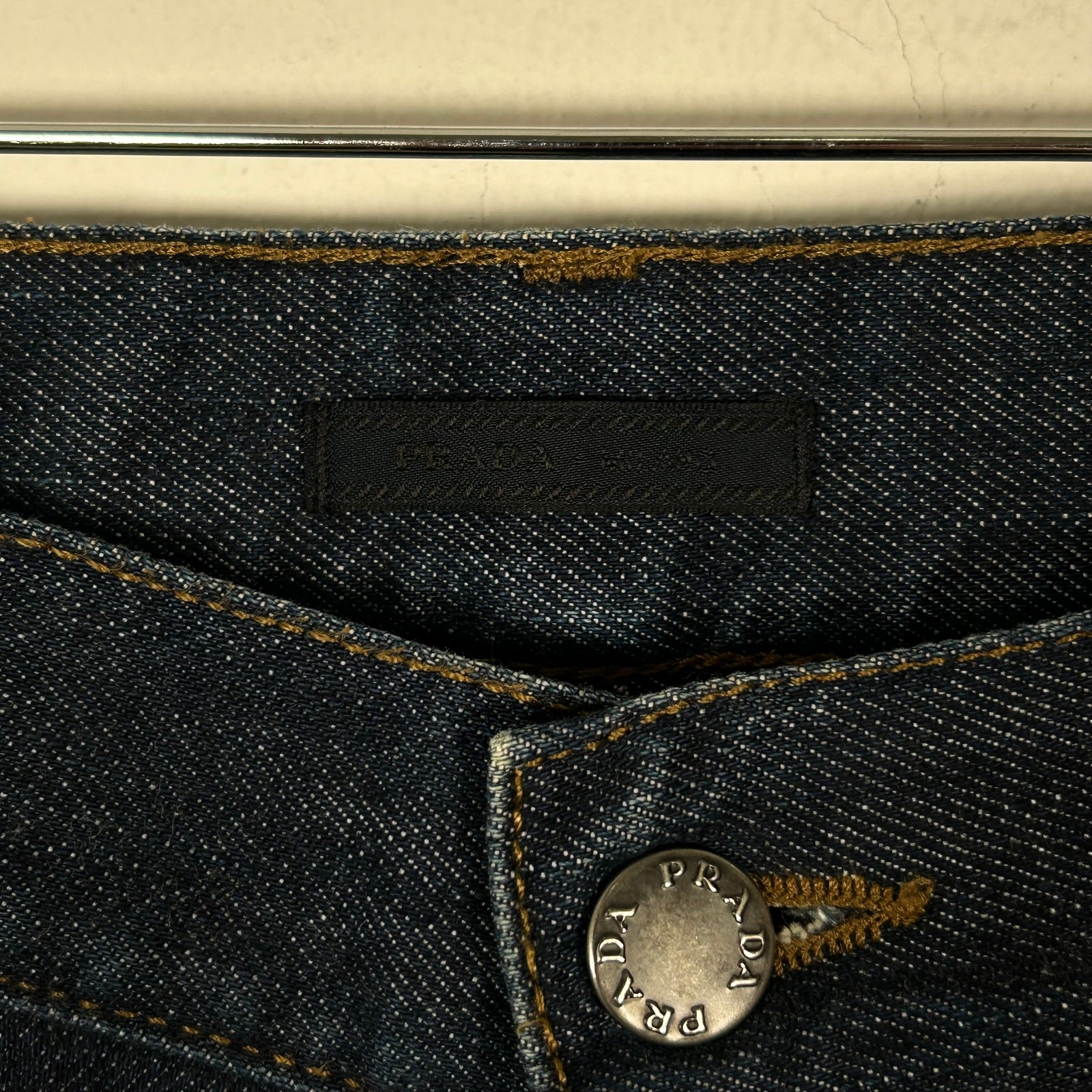 Prada Blue Raw Denim Jean Size 32