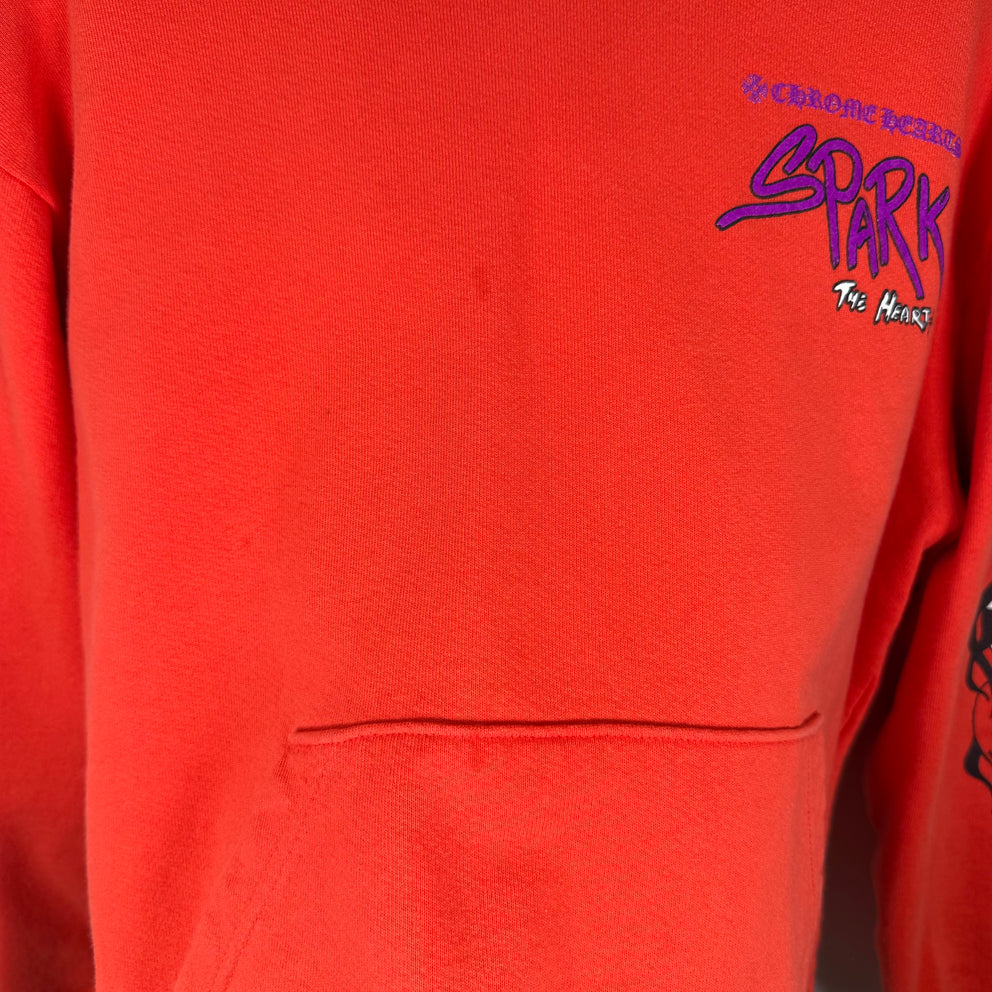 Chrome Hearts x Matty Boy Red Spark Graphic Hoodie Size L