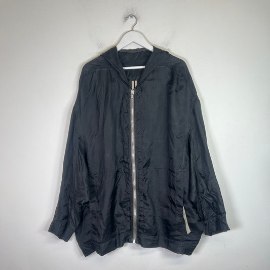 Rick Owens Black Nylon Hooded Peter Jacket Size XL