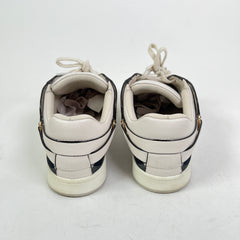 Burberry White Check Leather Low-Top Sneaker