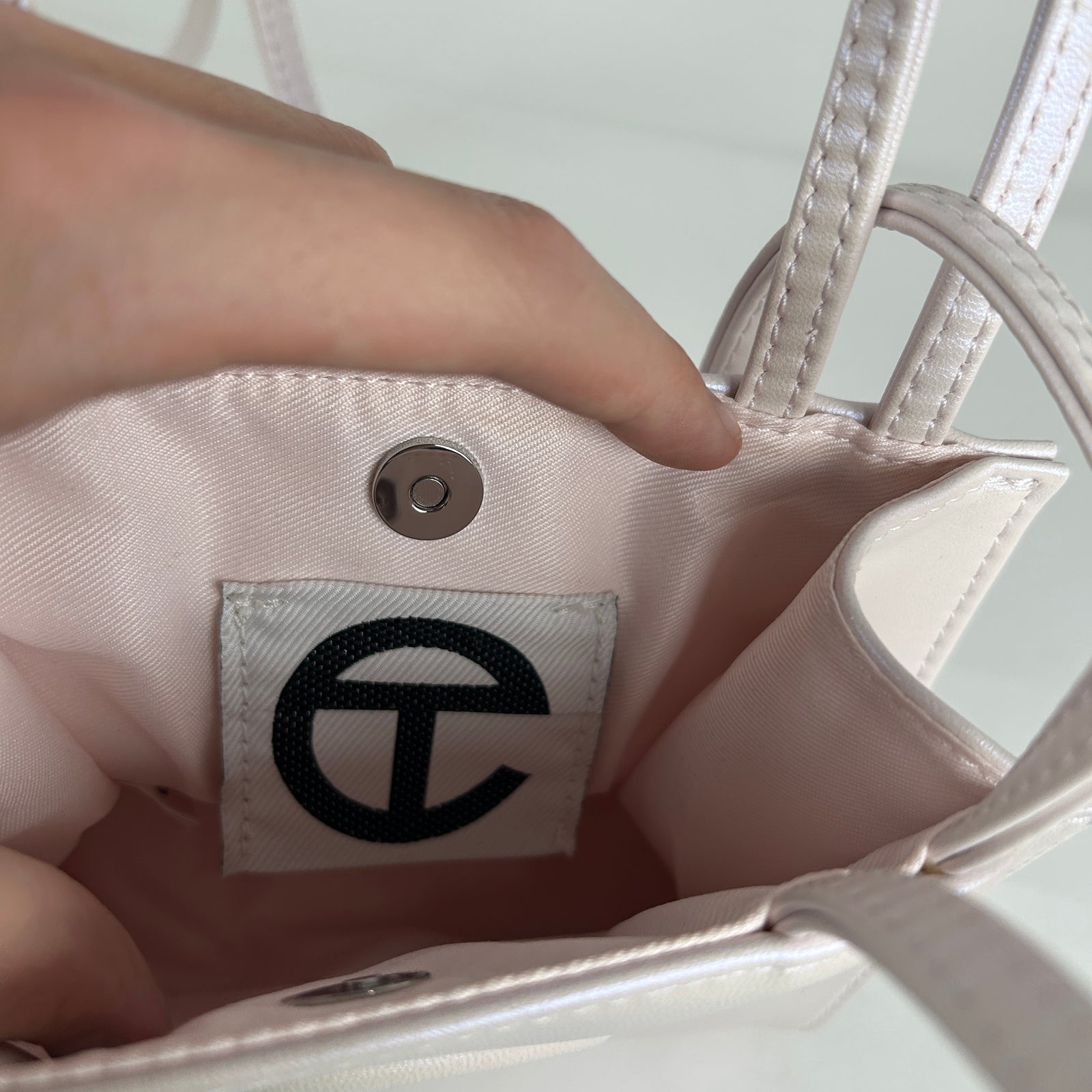 Telfar Metallic Pink Small Bag