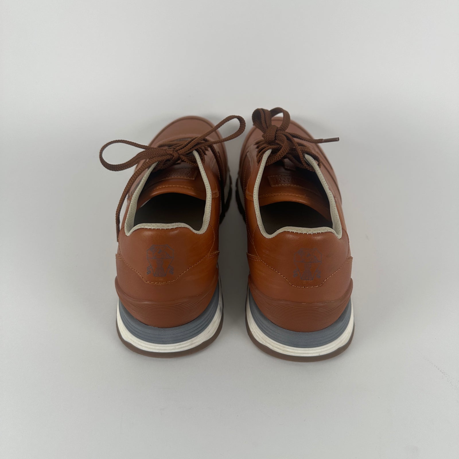 Brunello Cucinelli Brown Low Top Sneakers Size 42