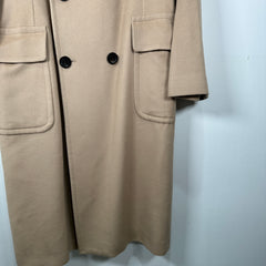 Burberry Cashmere Light Khaki Trench Coat Size M