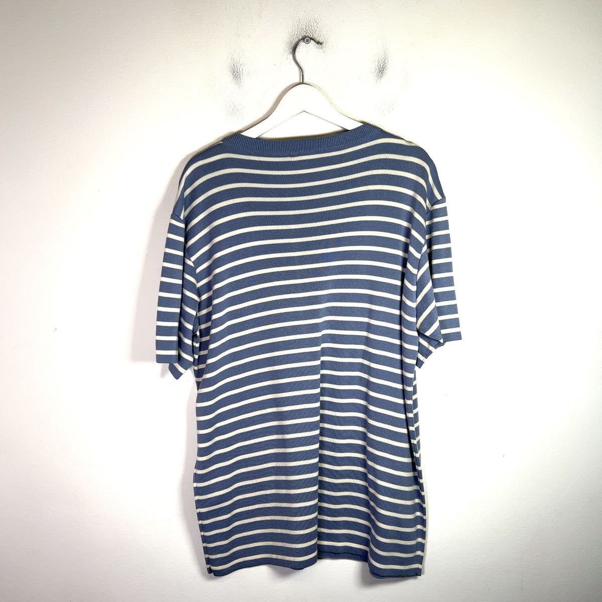 Dior SS21 Striped Logo Knit T-Shirt