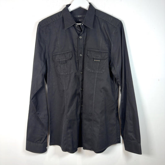 Gucci Black Button Up Shirt