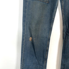 Rick Owens Slab Oil Stain Blue Jeans