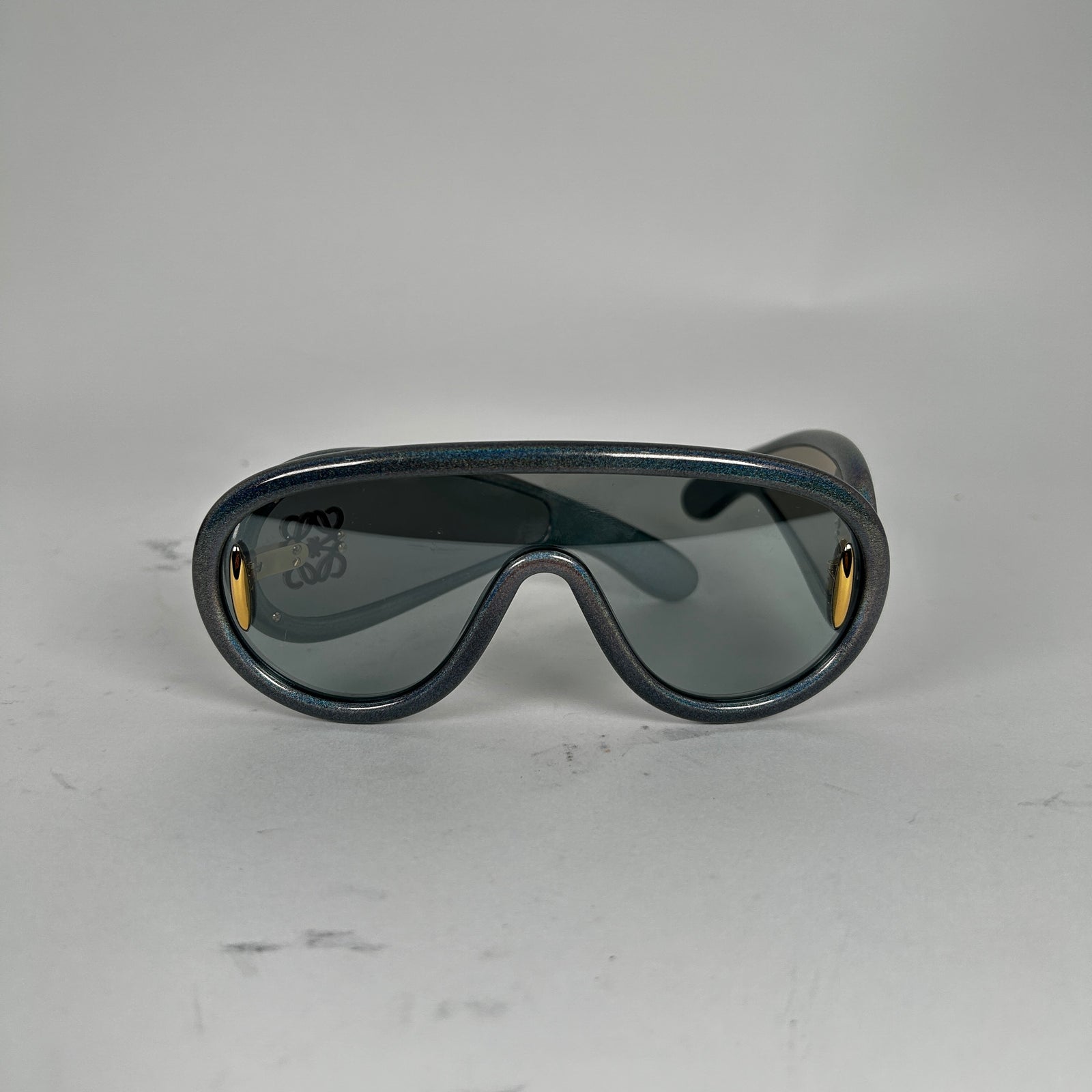 Loewe Wave Anagram Mask Dark Glitter Sunglasses