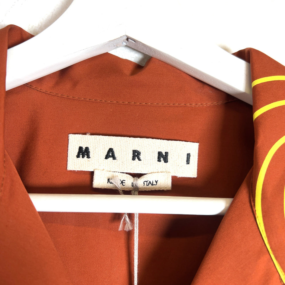 Marni Vibrating Flower Bowling Shirt