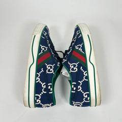 Gucci Dark Blue Tennis 1977 Low Top Sneaker Size GG 9