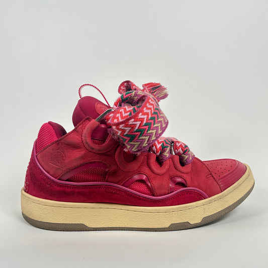 Lanvin Red Curb Sneaker Size 40