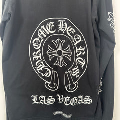 Chrome Hearts Las Vegas Horseshoe Floral Black Longsleeve Size XL
