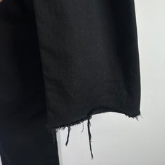Balenciaga Black Destroyed-Cut Jeans