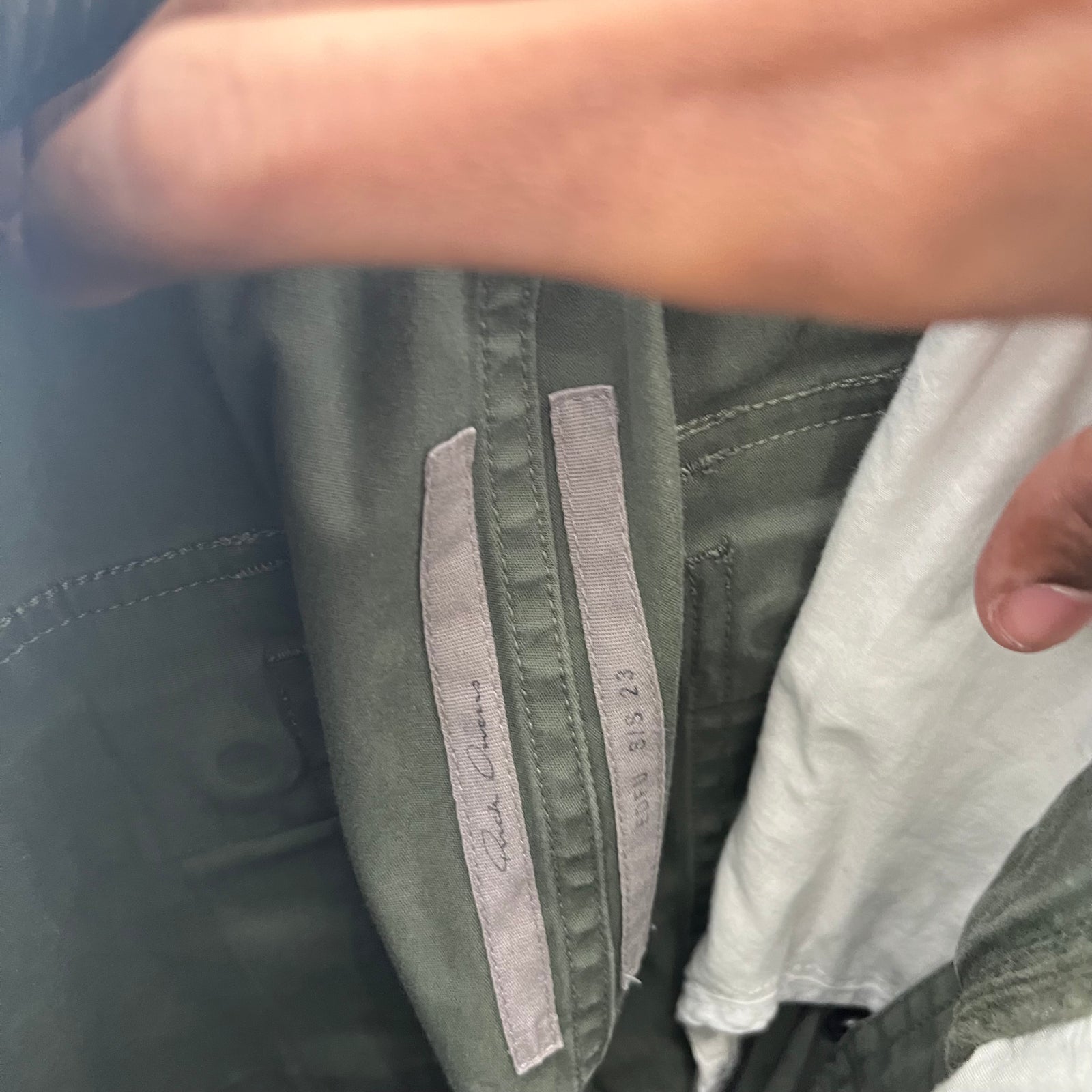 Rick Owens Green Bauhaus Cargo Pants Size S