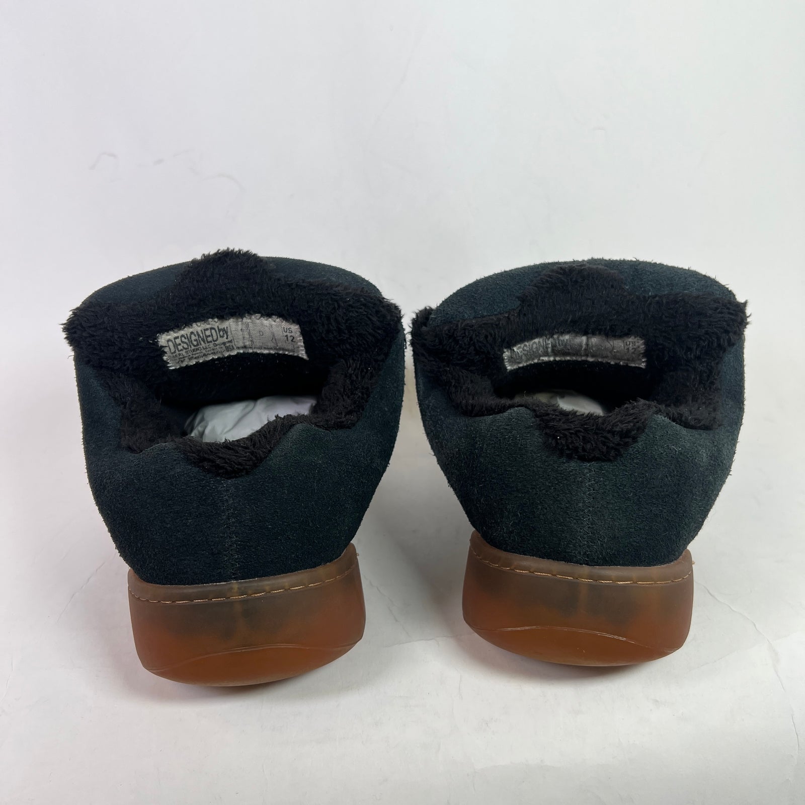 ERL Black/Gum Vamp Suede Low-Top Sneaker Size 12