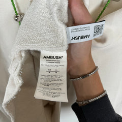 Ambush White Drawstring Hoodie Size M