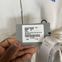 Balenciaga Cream/Blue Back Logo Zip-Up Hoodie Size M