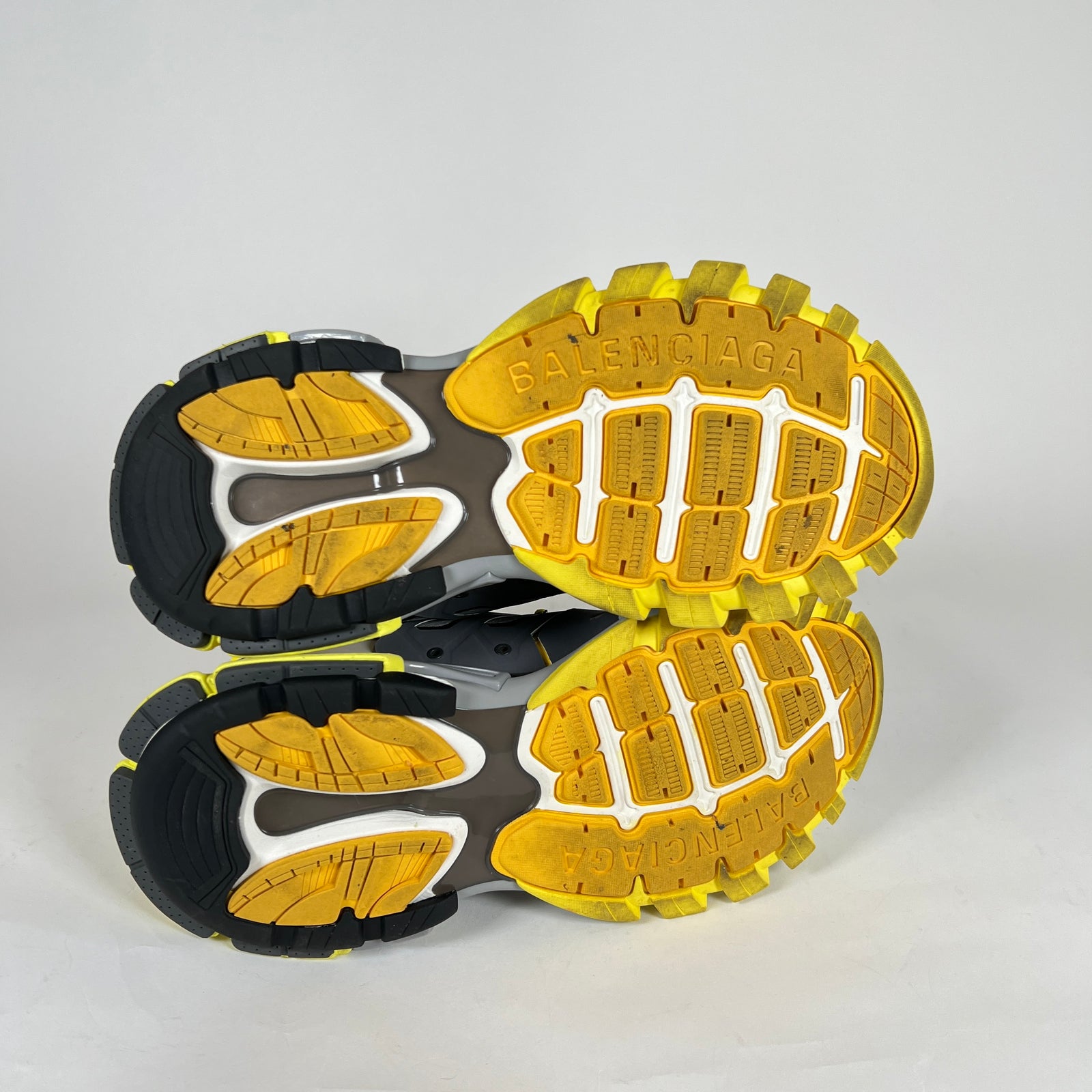 Balenciaga Yellow/Grey Track Sneakers Size 44
