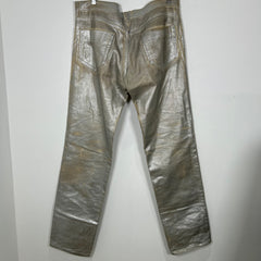 Maison Margiela Silver Painted Denim Size 34