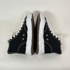 Maison Mihara Yasuhiro Black/White Peterson OG Sole Canvas High-Top Sneaker Size 41