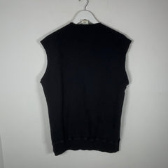 Balmain Cut-Off Zipper Crewneck