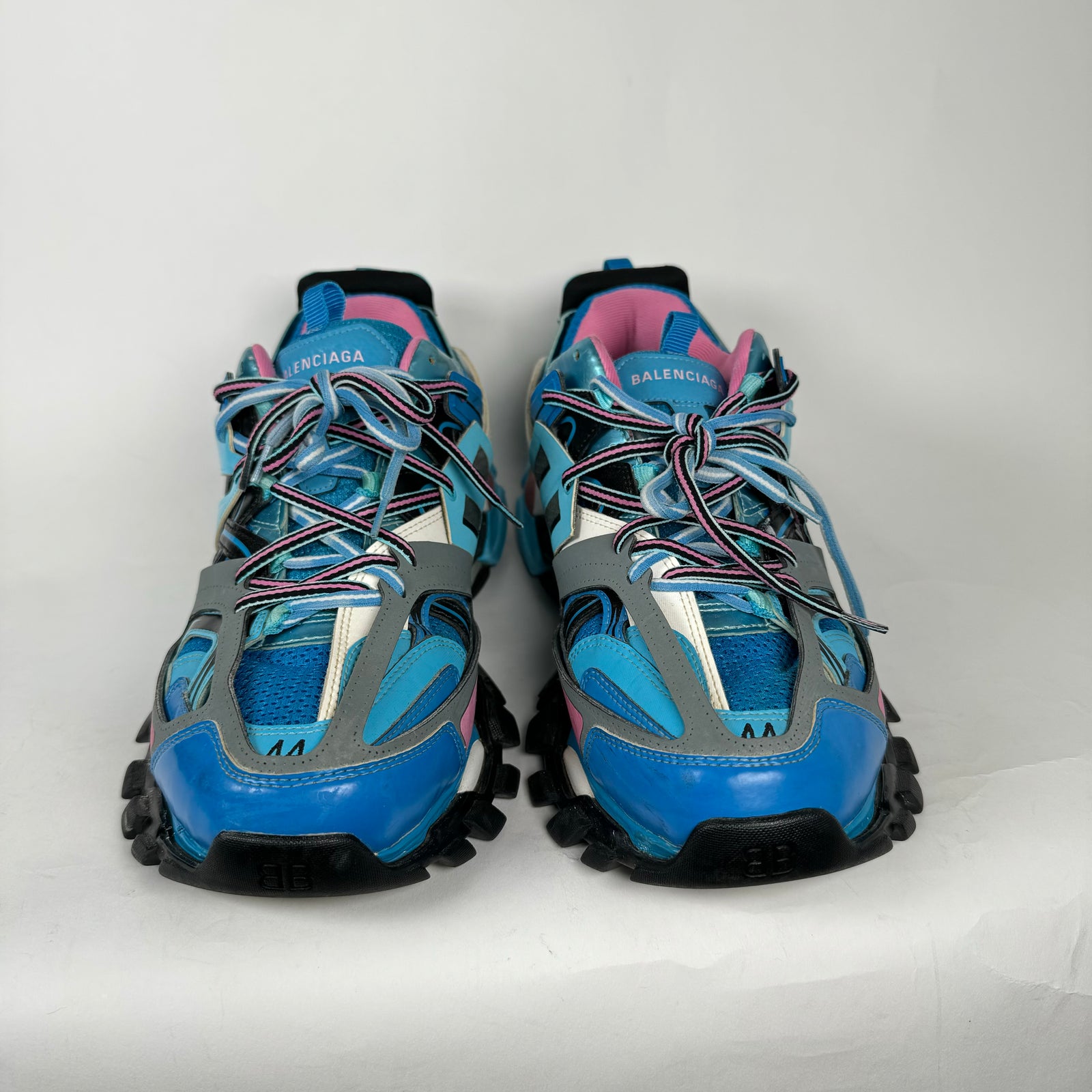 Balenciaga Blue/Pink Track Sneakers Size 44