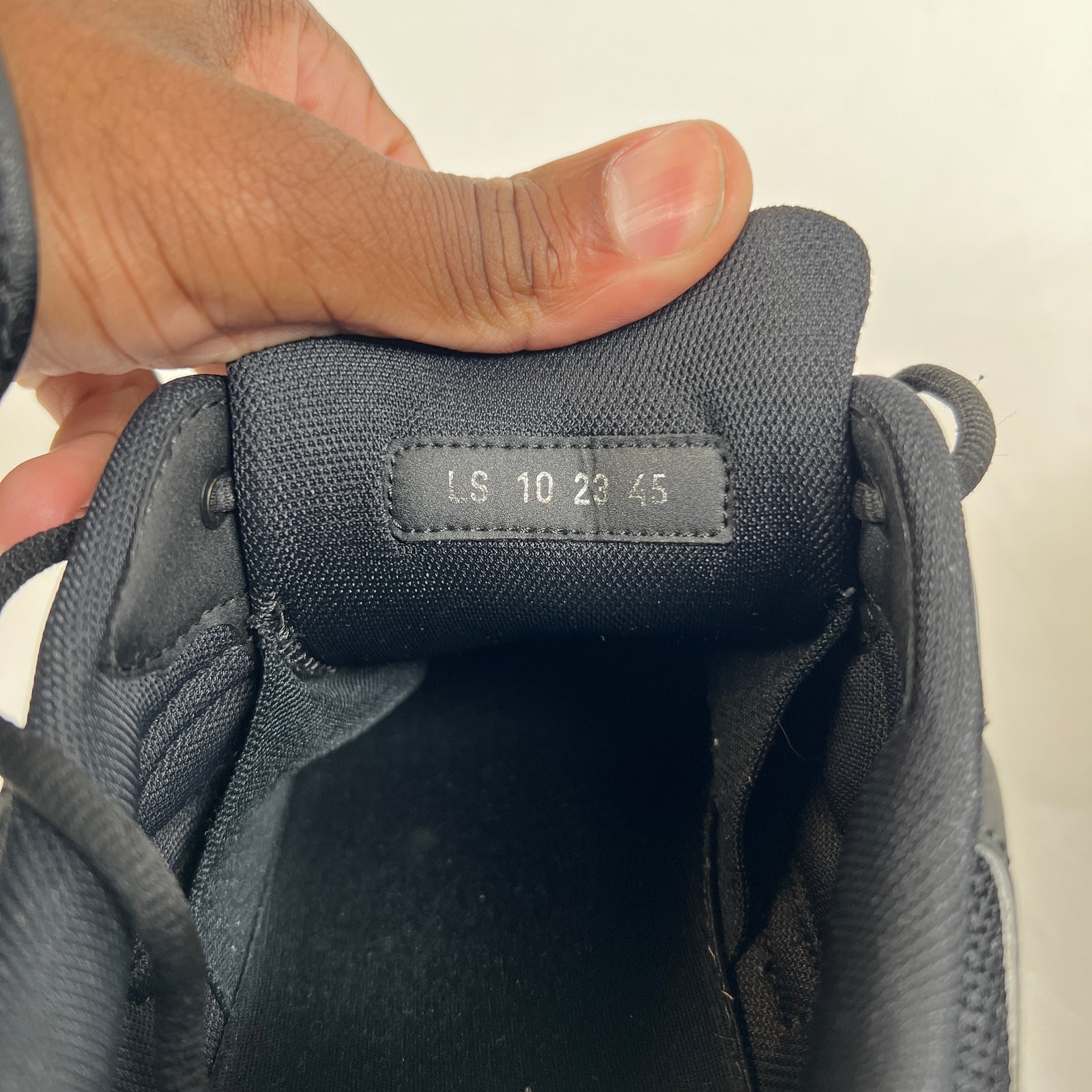 Dior B30 Triple Black Technical Mesh Sneaker Size 45
