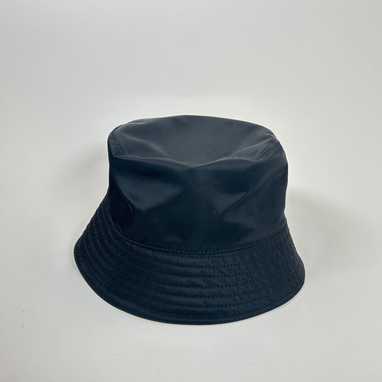 Prada Black ReNylon Bucket Hat Size M