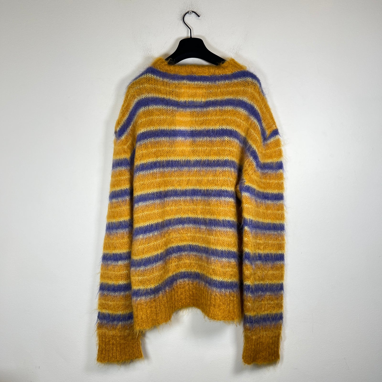 Marni Yellow Fuzzy Wuzzy Mohair Sweater Size 50