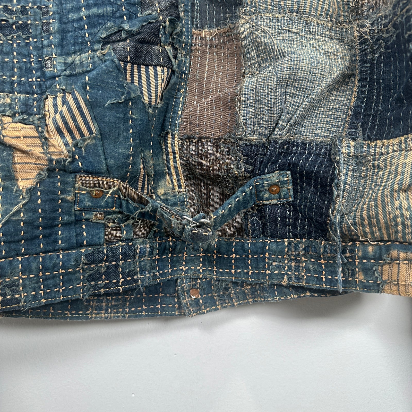 Kapital Boro Wool Lined Denim Jacket Size 3