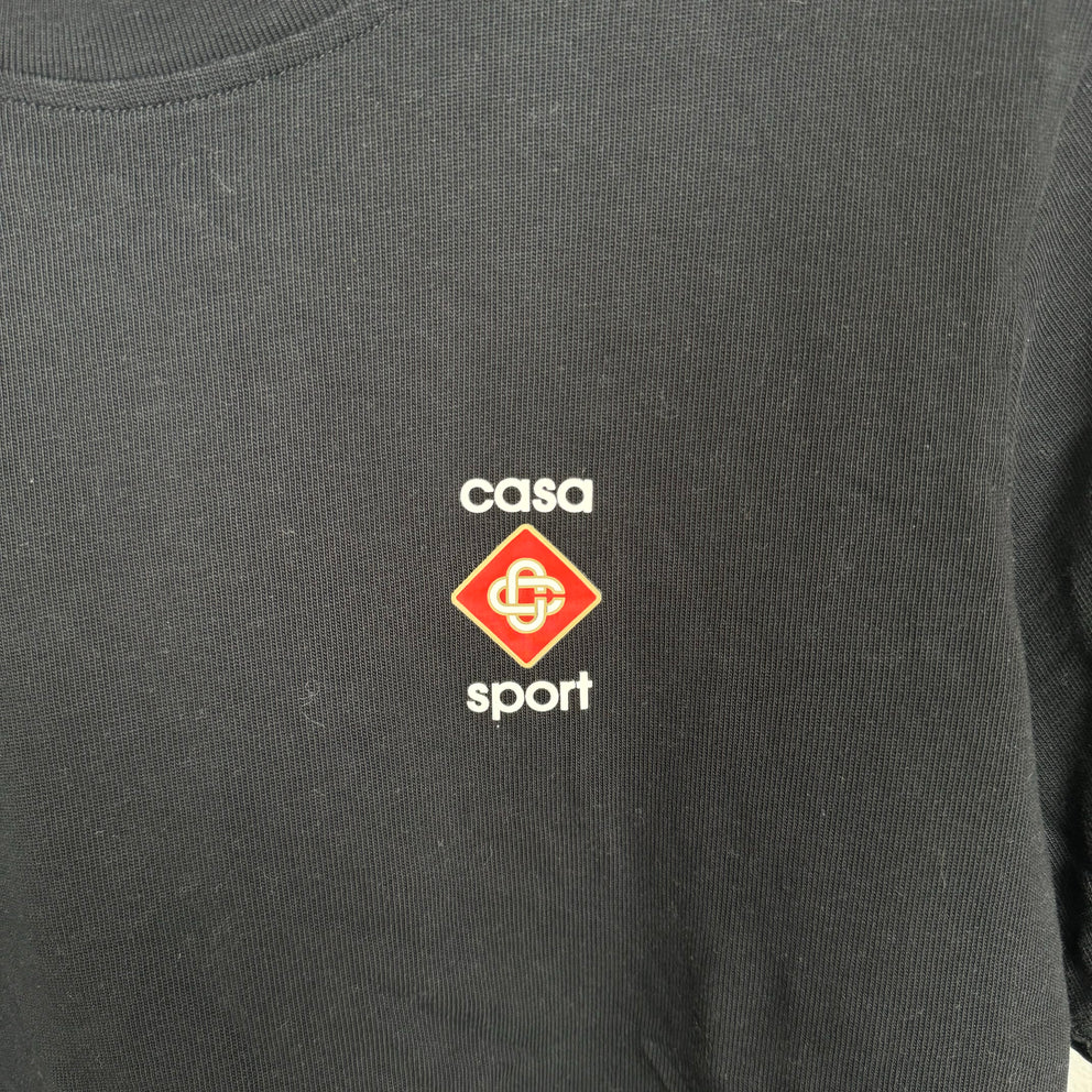 Casablanca Black Casa Sport Tee Size L