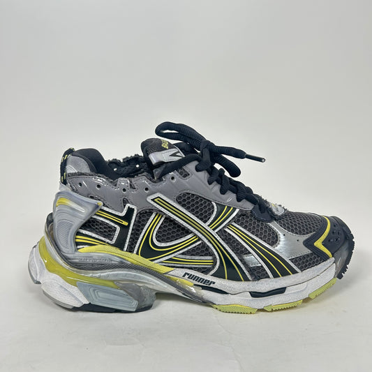 Balenciaga Grey/Yellow Runner Size 42