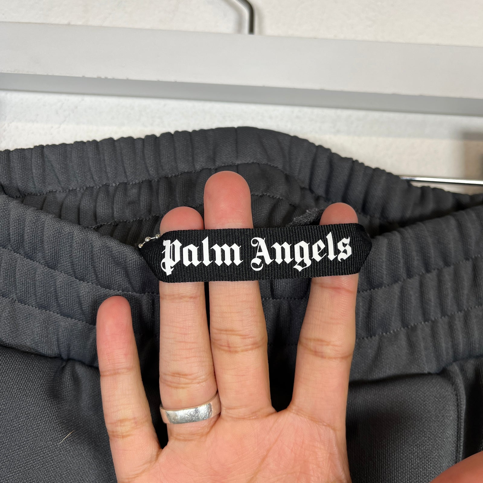 Palm Angels Grey Track Shorts Size L