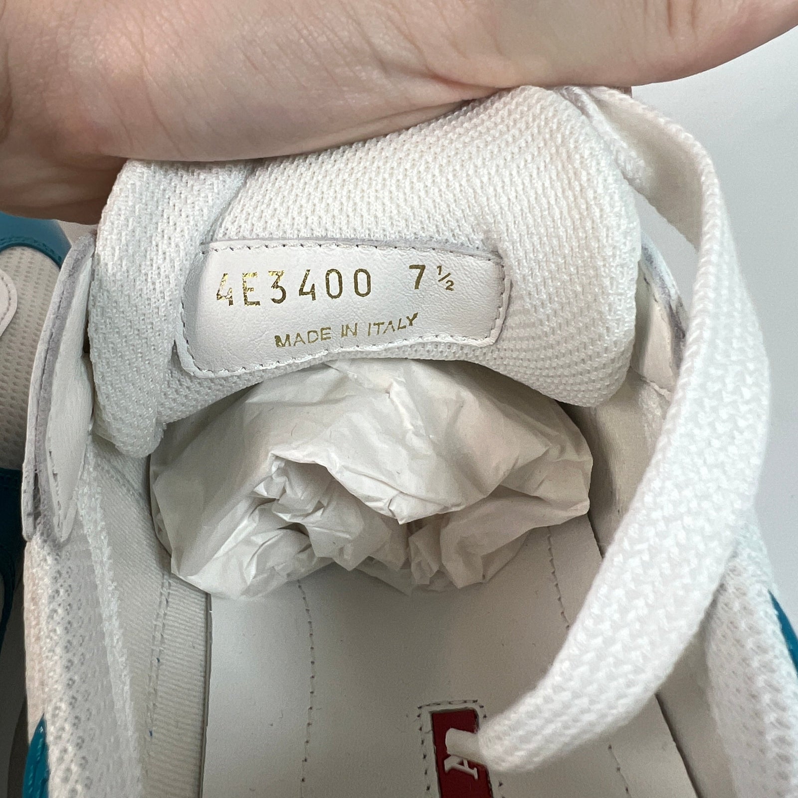 Prada Baby Blue America Cups Sz 7.5