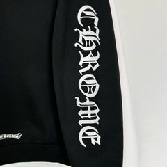 Chrome Hearts Black Vertical Logo Hoodie Size L