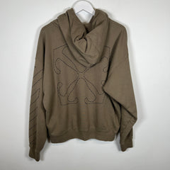 Off-White Olive Stitch Hoodie Sz M