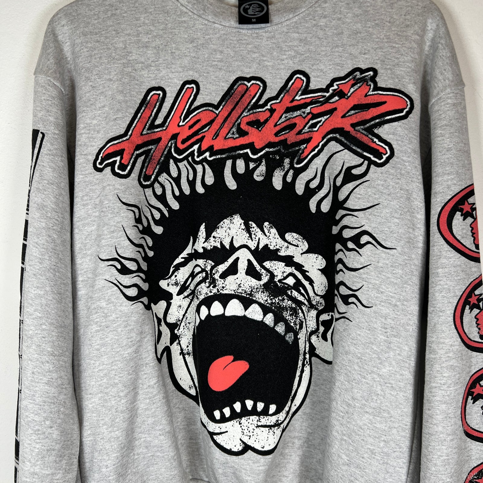 Hellstar Grey/Red 1996 Records Crewneck Size M