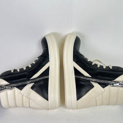 Rick Owens Black/Milk Geobasket Sneakers