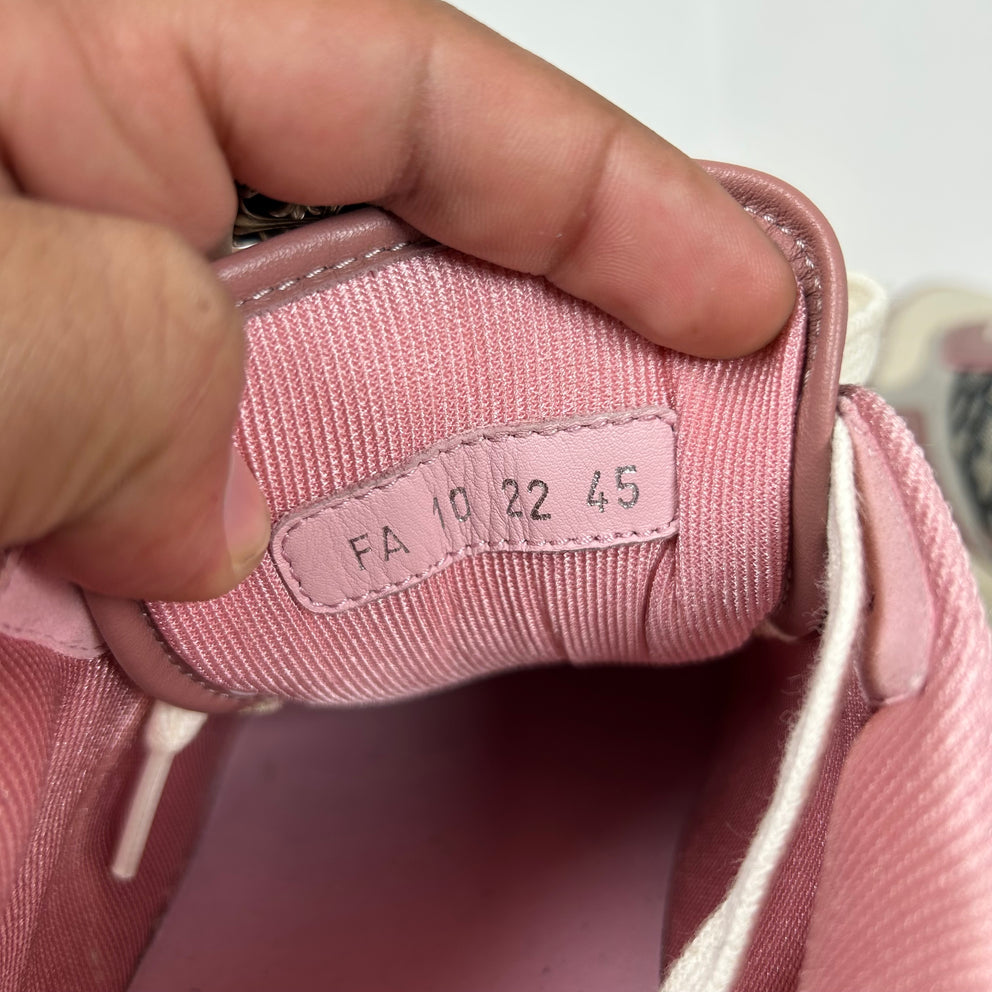 Dior B27 Pink/Cream Oblique Sneaker Size 45