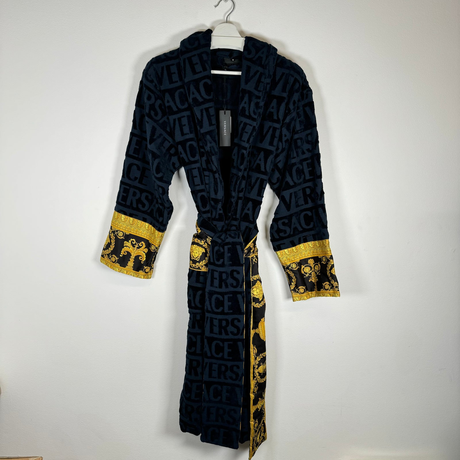 Versace Robe Navy/Yellow Size M