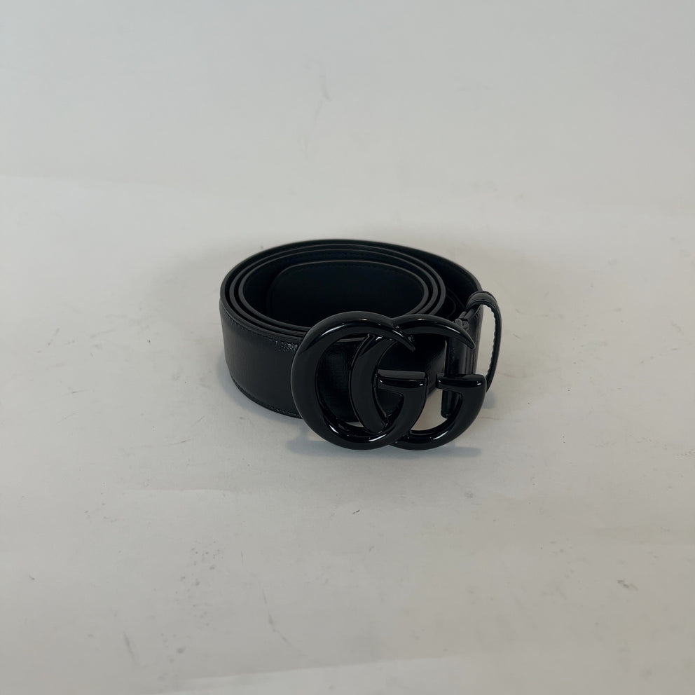 Gucci Black GG Buckle Belt
